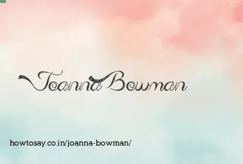 Joanna Bowman