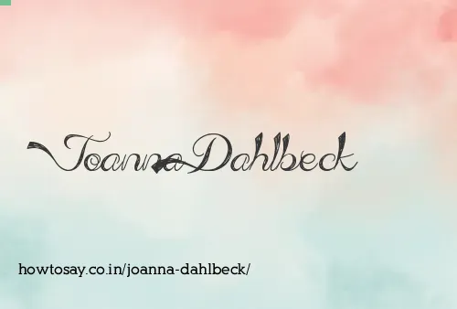 Joanna Dahlbeck