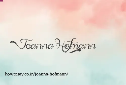 Joanna Hofmann