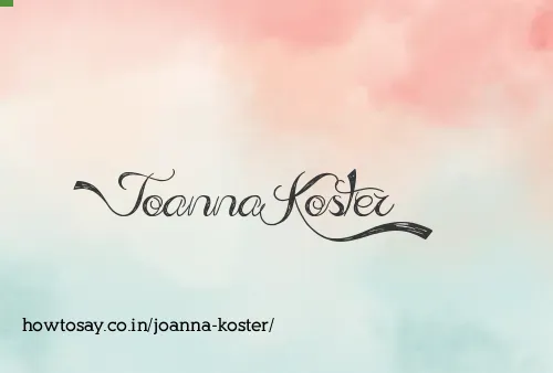 Joanna Koster