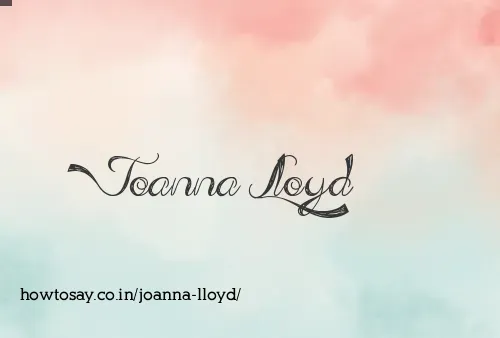Joanna Lloyd