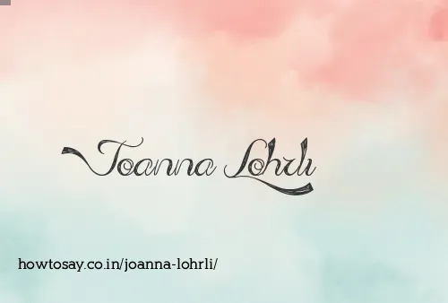 Joanna Lohrli