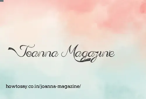Joanna Magazine