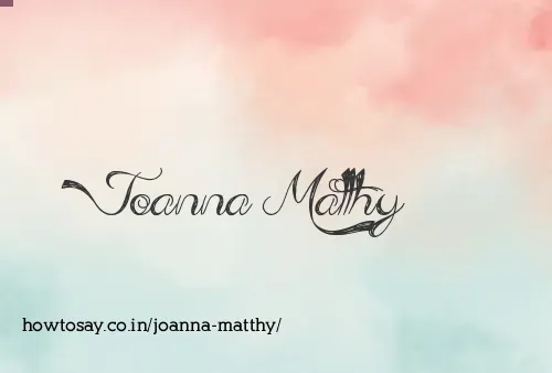 Joanna Matthy
