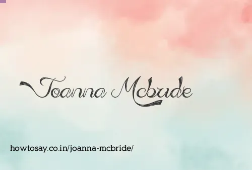 Joanna Mcbride