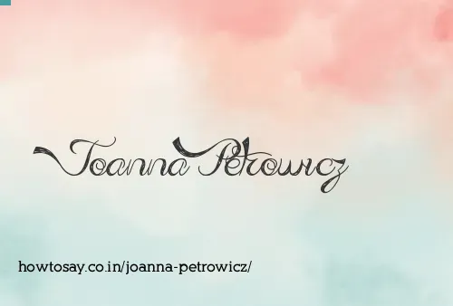 Joanna Petrowicz