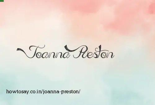 Joanna Preston