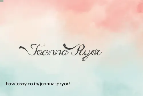 Joanna Pryor