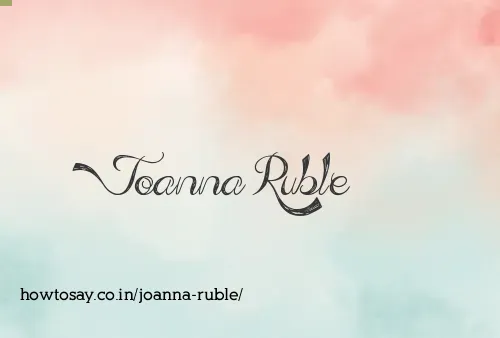 Joanna Ruble