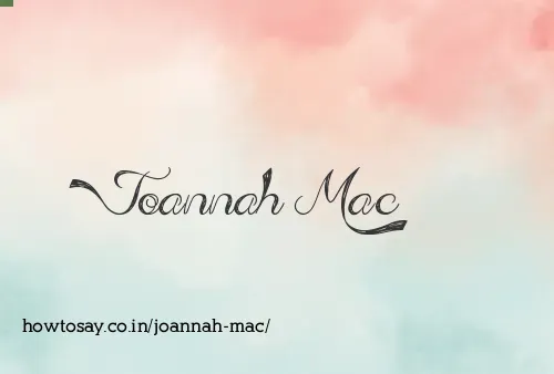 Joannah Mac
