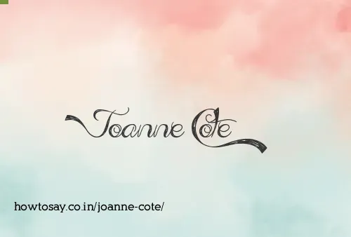 Joanne Cote