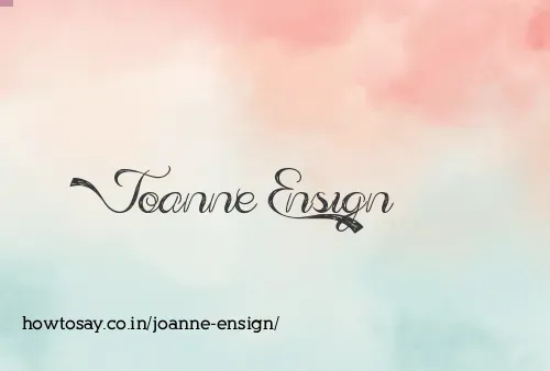 Joanne Ensign