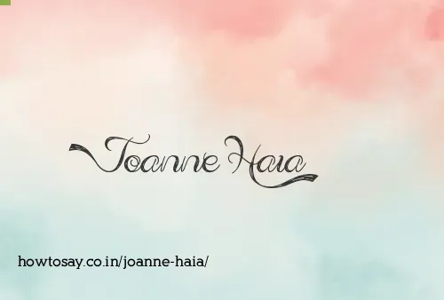 Joanne Haia