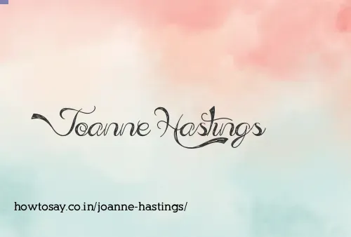 Joanne Hastings