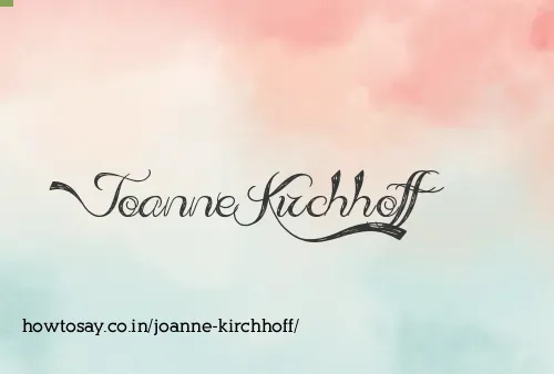 Joanne Kirchhoff