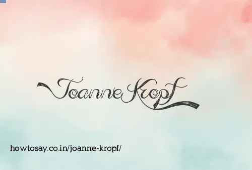 Joanne Kropf