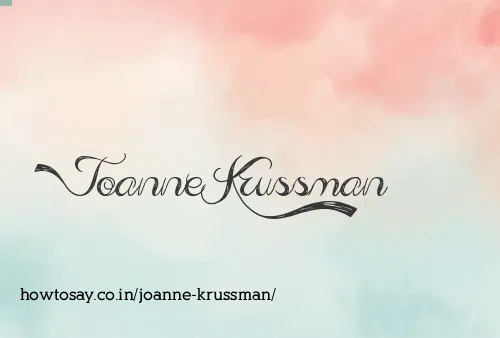 Joanne Krussman