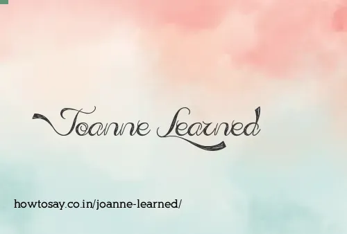 Joanne Learned