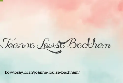 Joanne Louise Beckham