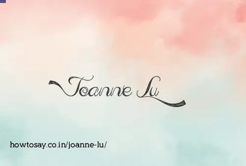 Joanne Lu