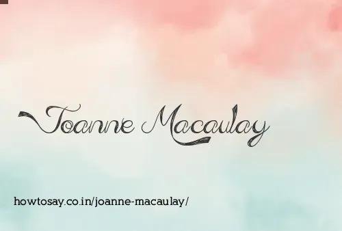 Joanne Macaulay