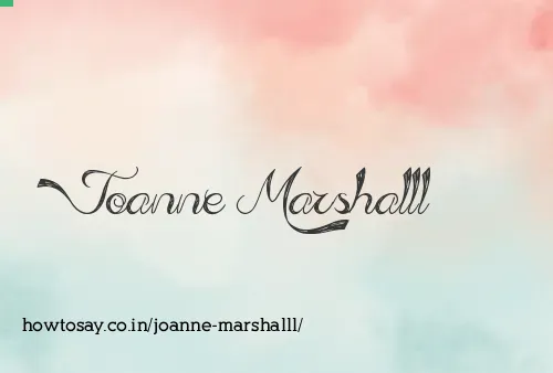Joanne Marshalll