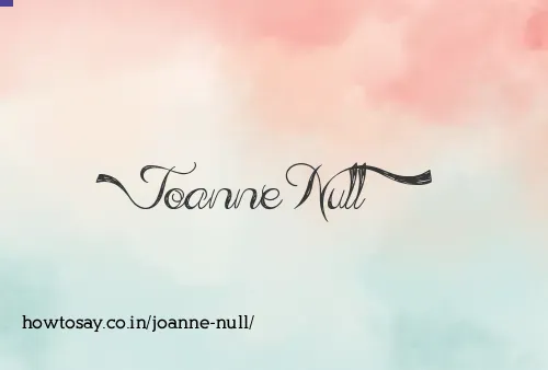 Joanne Null