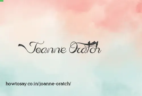 Joanne Oratch