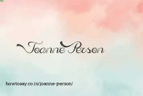 Joanne Person