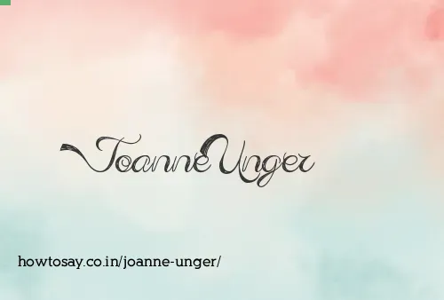 Joanne Unger