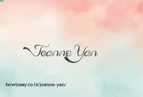 Joanne Yan