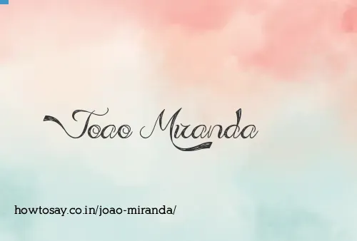 Joao Miranda