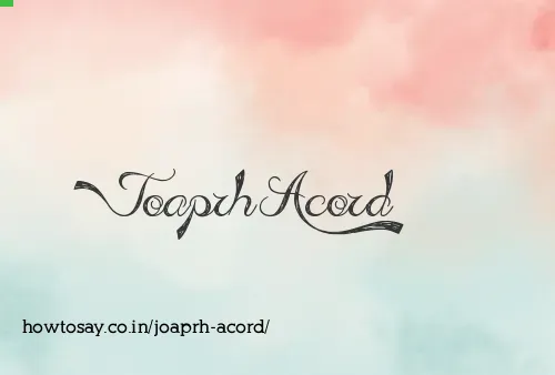 Joaprh Acord