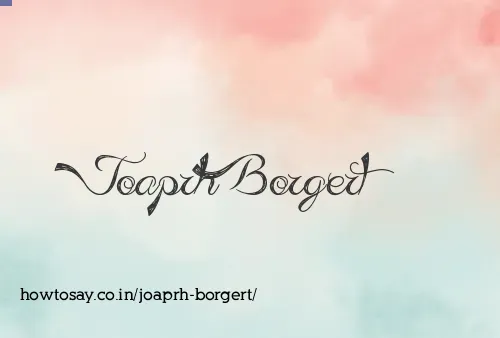 Joaprh Borgert