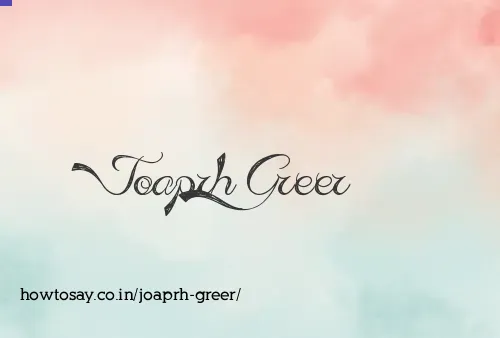 Joaprh Greer