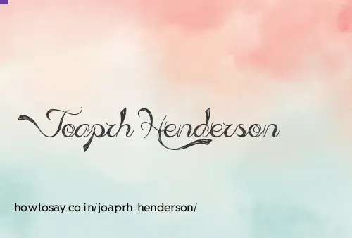Joaprh Henderson