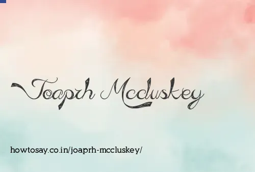 Joaprh Mccluskey
