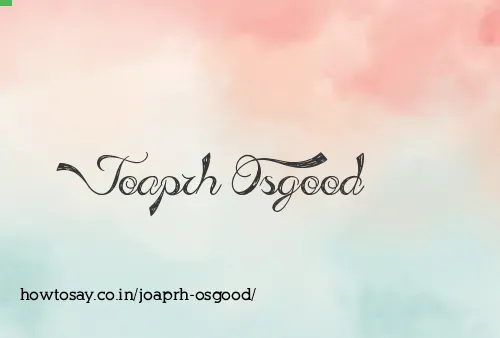 Joaprh Osgood