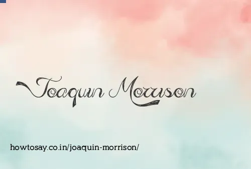 Joaquin Morrison