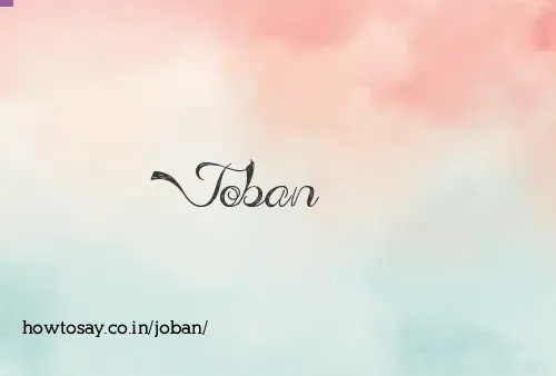 Joban