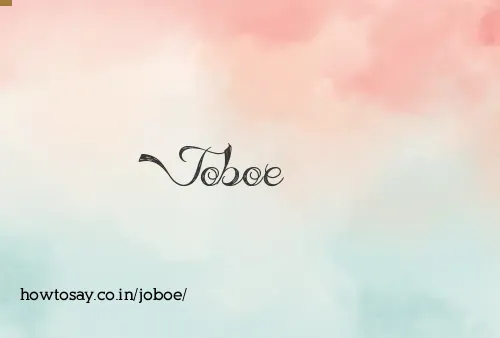 Joboe