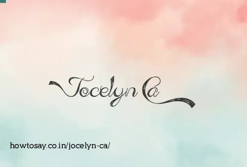 Jocelyn Ca