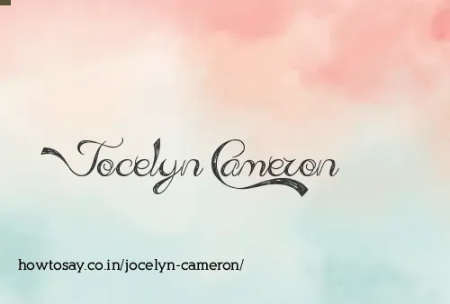 Jocelyn Cameron