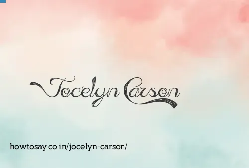 Jocelyn Carson