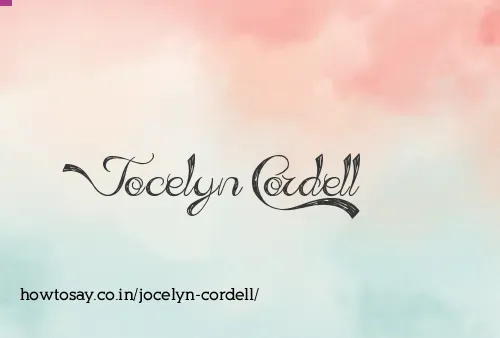 Jocelyn Cordell