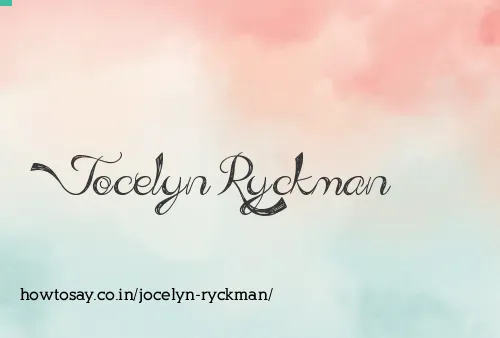 Jocelyn Ryckman