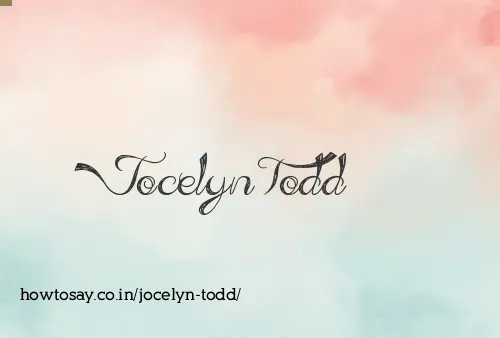 Jocelyn Todd