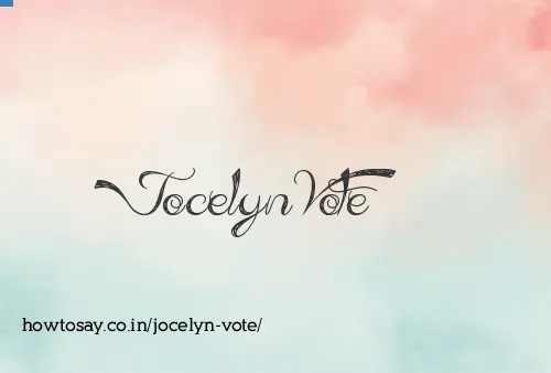 Jocelyn Vote
