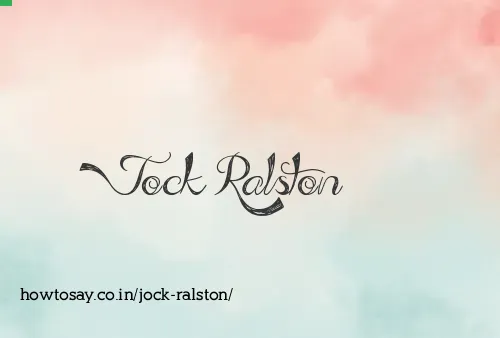 Jock Ralston
