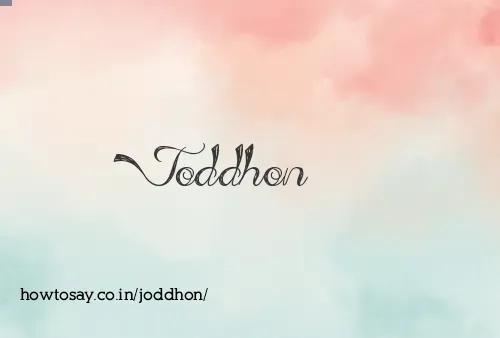 Joddhon